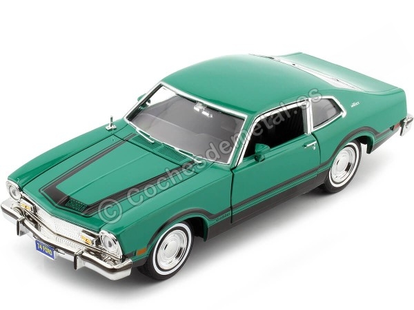 Cochesdemetal.es 1974 Ford Maverick Grabber Verde / Negro 1:24 Motor Max 73332