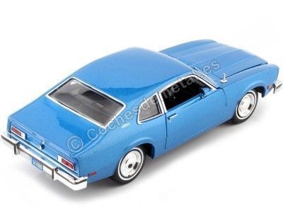 Cochesdemetal.es 1974 Ford Maverick Azul 1:24 Motor Max 79042 2