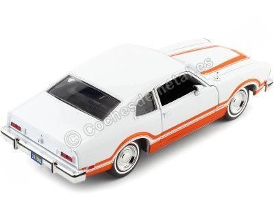 CARSDEMETAL.ES 1974 Ford Maverick Grabber White / Orange 1:24 MOTEUR MAX 79043 2