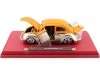 CARSDEMETAL.ES 1951 Volkswagen VW Beetle Hard Top Custom Silver / Metallic Orange 1:18 MAISTO Premiere 31018