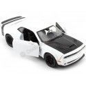 Cochesdemetal.es 2018 Dodge Challenger SRT Hellcat Wide Body Blanco/Negro 1:24 Motor Max 79350