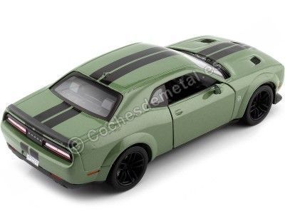 Cochesdemetal.es 2018 Dodge Challenger Srt Hellcat Wide Body Metallic Green 1:24 Motor Max 79350 2