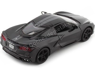 Cochesdemetal.es 2020 Chevrolet Corvette Stingray C8 Negro 1:24 MOTOR MAX 79360 2