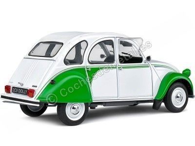 Cochesdemetal.es 1978 Citroen 2CV6 Dolly Blanco/Verde 1:18 Solido S1805025 2