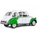 CARSDEMETAL.ES 1978 Citroen 2CV6 Dolly White / Green 1:18 Solino S1805025