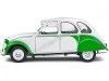 CARSDEMETAL.ES 1978 Citroen 2CV6 Dolly White / Green 1:18 Solino S1805025