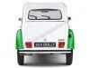 CARSDEMETAL.ES 1978 Citroen 2CV6 Dolly White / Green 1:18 Solino S1805025