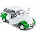 CARSDEMETAL.ES 1978 Citroen 2CV6 Dolly White / Green 1:18 Solino S1805025