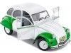 CARSDEMETAL.ES 1978 Citroen 2CV6 Dolly White / Green 1:18 Solino S1805025