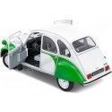 CARSDEMETAL.ES 1978 Citroen 2CV6 Dolly White / Green 1:18 Solino S1805025