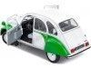 CARSDEMETAL.ES 1978 Citroen 2CV6 Dolly White / Green 1:18 Solino S1805025