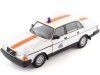 CARSDEMETAL.ES 1986 Volvo 240 BL "Belgique Police" White 1:24 Wellly 24102BE