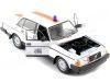 CARSDEMETAL.ES 1986 Volvo 240 BL "Belgique Police" White 1:24 Wellly 24102BE