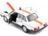 CARSDEMETAL.ES 1986 Volvo 240 BL "Belgique Police" White 1:24 Wellly 24102BE