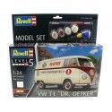 Cochesdemetal.es 1963 Volkswagen T1 Microbus Panel Van Dr. Oetker "Kit de modèle en plastique" Bicolor 1:24 Revell 6767