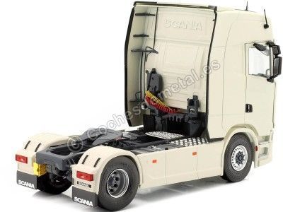 Cochesdemetal.es 2021 Cabeza Tractora Scania S580 Highline Blanco Marfil 1:24 Solido S2400301 2