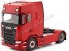 Cochesdemetal.es 2021 Cabeza Tractora Scania S580 Highline Rojo 1:24 Solido S2400302