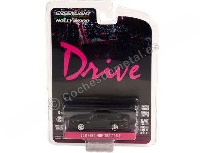 Cochesdemetal.es 2011 Ford Mustang GT 5.0 "Drive, Hollywood Series 34" 1:64 Greenlight 44940F 2