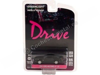 Cochesdemetal.es 2011 Ford Mustang GT 5.0 "Drive, Hollywood series 34" 1:64 Greenlight 44940F 2