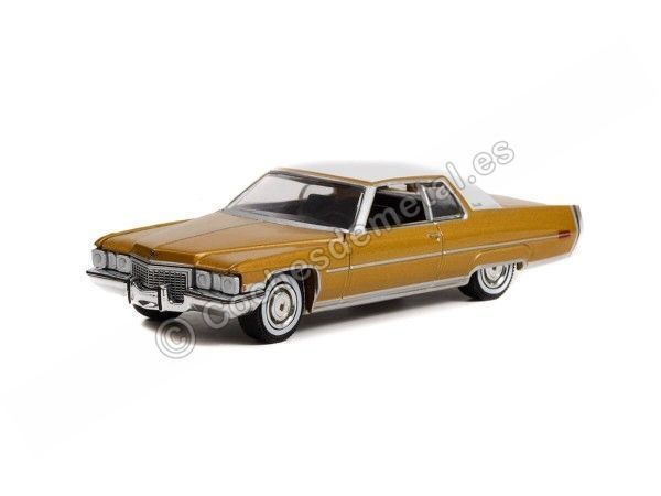 Cochesdemetal.es 1972 Cadillac Coupe deVille "Anniversary Collection Series 14" 1:64 Greenlight 28100A