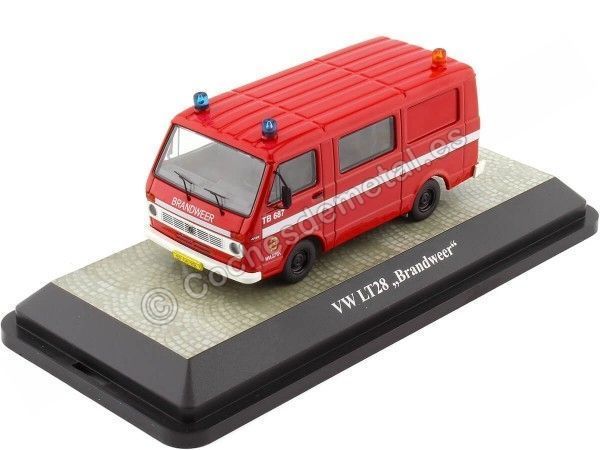 Cochesdemetal.es 1980 Volkswagen LT28 Bomberos Rojo 1:43 Premium ClassiXXs PCL13353