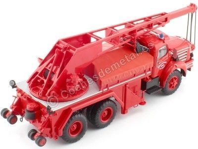 Cochesdemetal.es 1959 Margirus Berliet tbo 15 tonne "Bomberos France" Rojo 1:43 Éditorial Salvat SP23 2