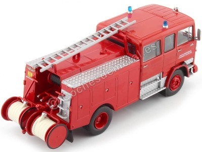 CARSDEMETAL.ES 1973 Mercedes Autopompa LP 1113 "Fire Department France" Red 1:43 Salvat SP29 Editorial 2