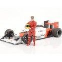 CARSDEMETAL.ES 1980 Figure d'Ayrton Senna Resin "Legends of the 80s, figure à" 1:18 American Diorama 76353