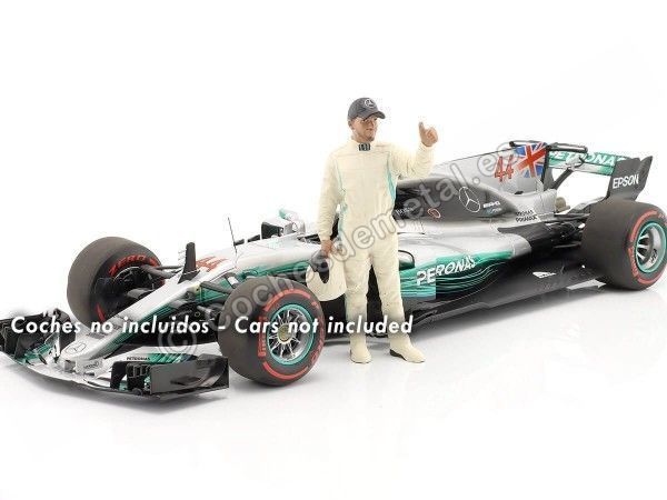 CARSDEMETAL.ES 2000 Figure de résine Lewis Hamilton "Légendes des courses 2000, figure à" 1:18 American Diorama 76357