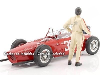 Cochesdemetal.es 1960 Figura de Resina Graham Hill "Leyendas de las Carreras Años 60, Figura B" 1:18 American Diorama 76350 2