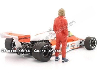 CARSDEMETAL.ES 1970 Figure de résine James Hunt "Legends of the Races 70s, figure à" 1:18 American Diorama 76351 2