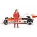 CARSDEMETAL.ES 1970 Figure de résine James Hunt "Legends of the Races 70s, figure à" 1:18 American Diorama 76351