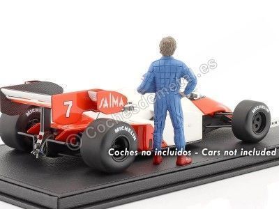 Cochesdemetal.es 1980 Figura de Resina Alain Prost "Leyendas de las Carreras Años 80, Figura B" 1:18 American Diorama 76354 2