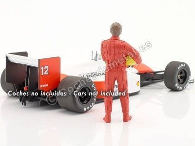 CARSDEMETAL.ES 1980 Figure d'Ayrton Senna Resin "Legends of the 80s, figure à" 1:18 American Diorama 76353 2