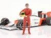 CARSDEMETAL.ES 1980 Figure d'Ayrton Senna Resin "Legends of the 80s, figure à" 1:18 American Diorama 76353