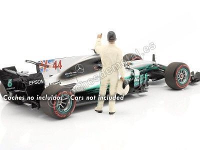 Cochesdemetal.es 2000 Figura de Resina Lewis Hamilton "Leyendas de las Carreras Años 2000, Figura A" 1:18 American Diorama 76357 2