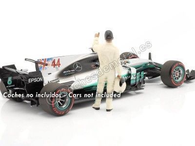 CARSDEMETAL.ES 2000 Figure de résine Lewis Hamilton "Légendes des courses 2000, figure à" 1:18 American Diorama 76357 2