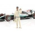 CARSDEMETAL.ES 2000 Figure de résine Lewis Hamilton "Légendes des courses 2000, figure à" 1:18 American Diorama 76357