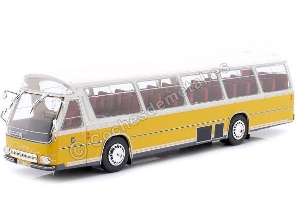 CARSDEMETAL.ES 1973 PEGASO BUS 5023 Aéroport de Madrid Yellow / White 1:43 Salvat Peg5023