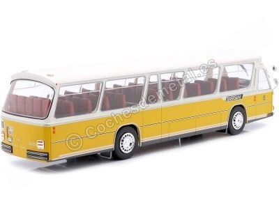 CARSDEMETAL.ES 1973 PEGASO BUS 5023 Aéroport de Madrid Yellow / White 1:43 Salvat Peg5023 2