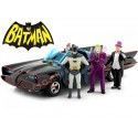 Cochesdemetal.es 1966 TV Series Batmobile con Batman, Robin, Joker y Pingüino 1:24 Jada Toys 33737/253215011