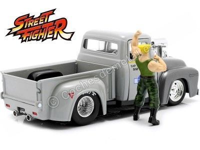 Cochesdemetal.es 1956 Ford F-100 + Figura Guile "Streetfighter" 1:24 Jada Toys 34373/253255057 2