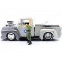 Cochesdemetal.es 1956 Ford F-100 + Figura Guile "Streetfighter" 1:24 Jada Toys 34373/253255057