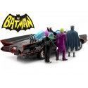 CARSDEMETAL.ES 1966 Série télévisée Batmobile avec Batman, Robin, Joker et Pingüino 1:24 Jada Toys 33737/253215011