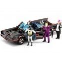 CARSDEMETAL.ES 1966 Série télévisée Batmobile avec Batman, Robin, Joker et Pingüino 1:24 Jada Toys 33737/253215011