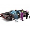 CARSDEMETAL.ES 1966 Série télévisée Batmobile avec Batman, Robin, Joker et Pingüino 1:24 Jada Toys 33737/253215011