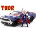 Cochesdemetal.es 2018 Dodge Challenger SRT Hellcat + Figura Thor 1:24 Jada Toys 32186/253225032