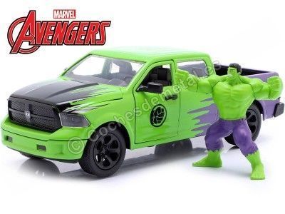 Cochesdemetal.es 2014 Dodge Ram 1500 + Figura Hulk 1:24 Jada Toys 99726/253225029
