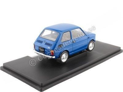 Cochesdemetal.es 1972 Fiat Polonia 126P (Seat 126) Azul Oscuro 1:18 MC Group 18324 2