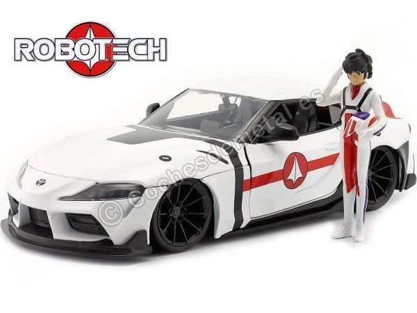 Cochesdemetal.es 2020 Toyota Supra + Figura Rick Hunter "Serie de TV Robotech" 1:24 Jada Toys 33685/253255050